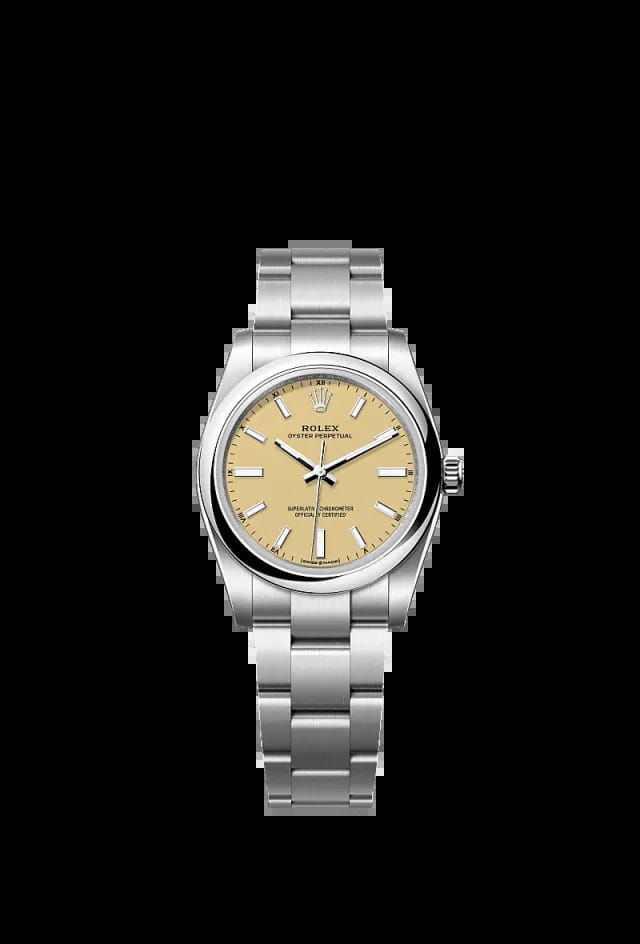 Rolex Oyster Perpetual 34mm beige 124200