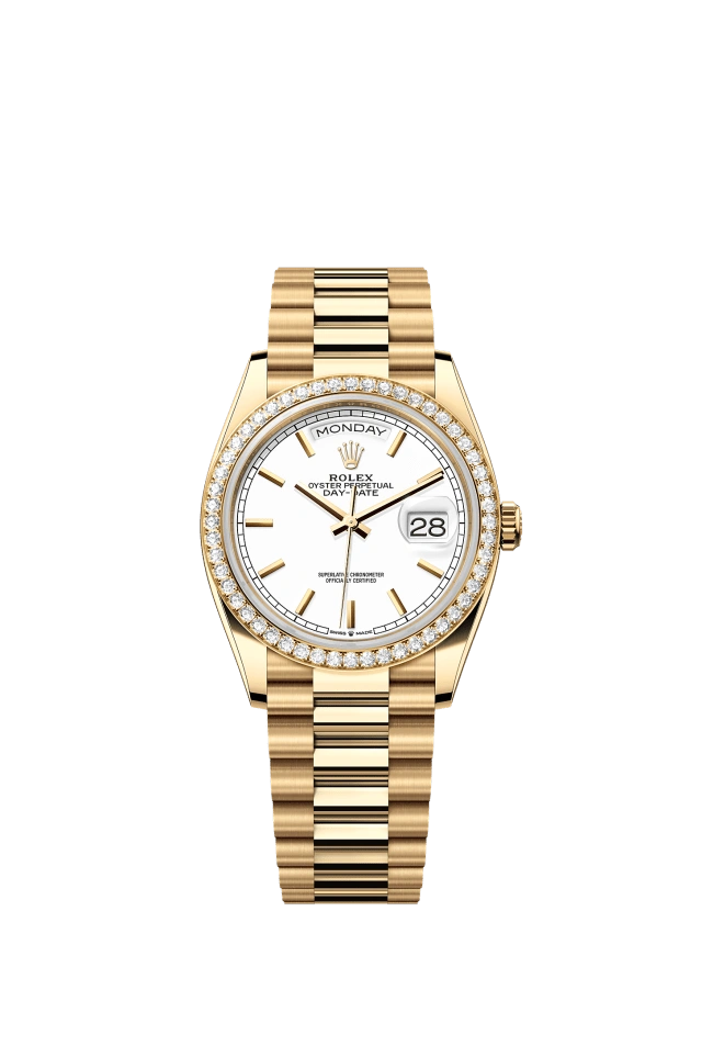 Rolex Day-Date 36mm White 128348RBR