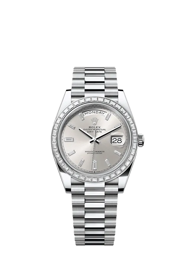 Rolex Day-Date 40mm Silver 228396TBR