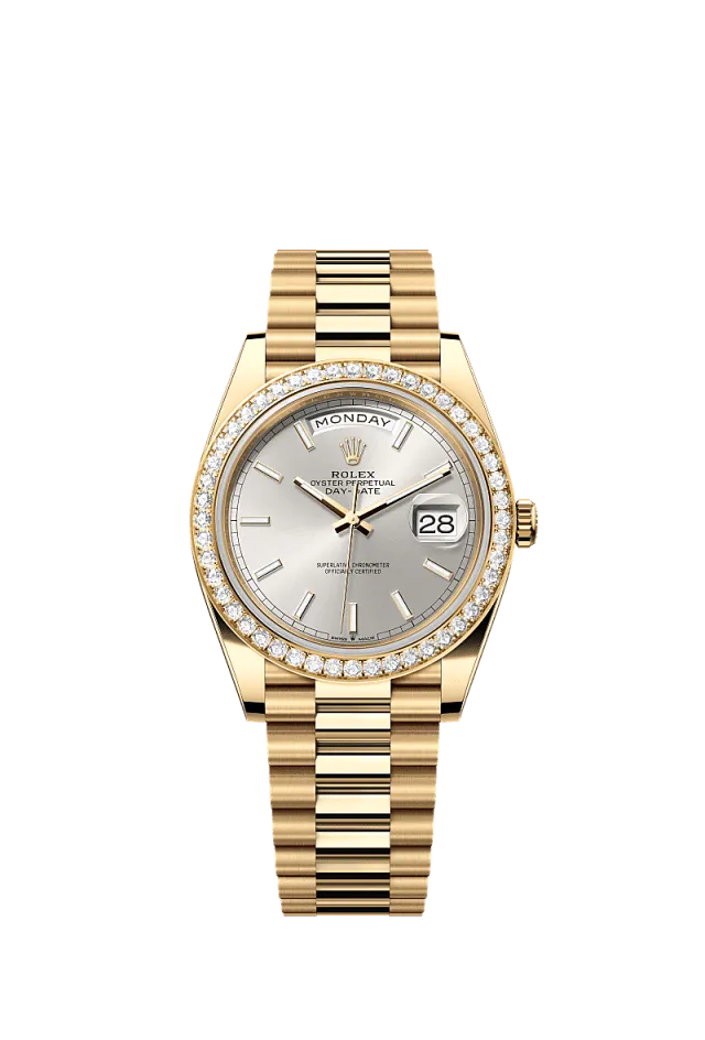 Rolex Day-Date 40mm Silver 228348RBR