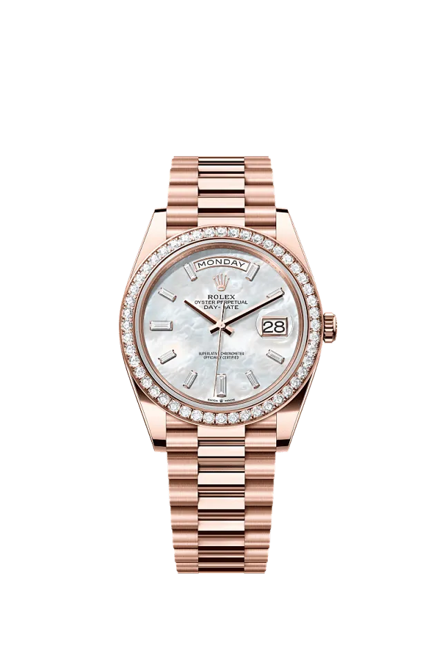 Rolex Day-Date 40mm White Mother Of Pearl 228345RBR