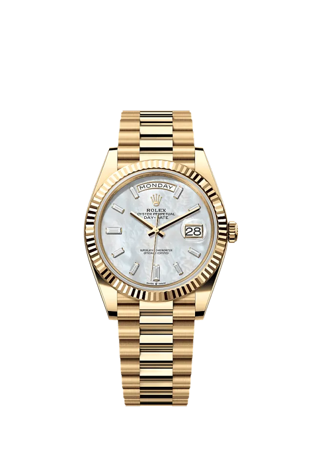 Rolex Day-Date 40mm White Mother of Pearl 228238