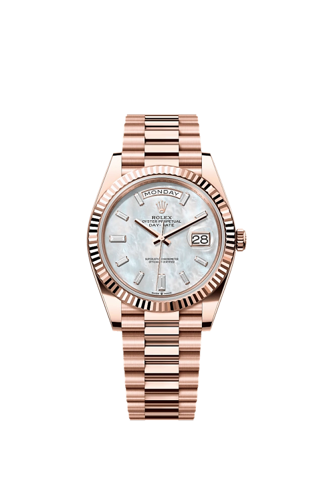 Rolex Day-Date 40mm White Mother of Pearl 228235 Watch
