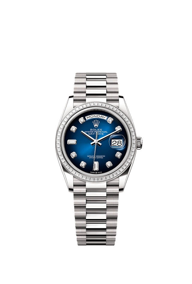 Rolex Day-Date 36mm Blue Ombré 128399TBR