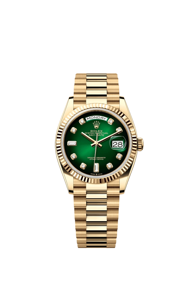 Rolex Day-Date 36mm Green Ombré 128238