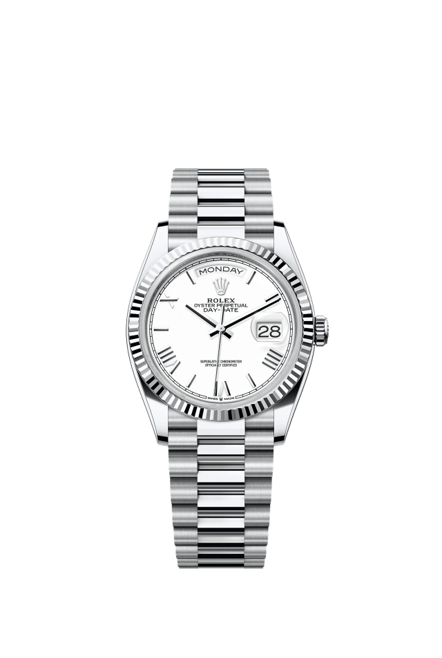 Rolex Day-Date 36mm White 128236