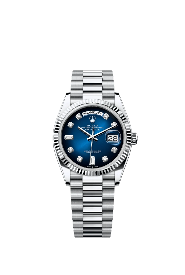 Rolex Day-Date 36mm Blue Ombré 128236