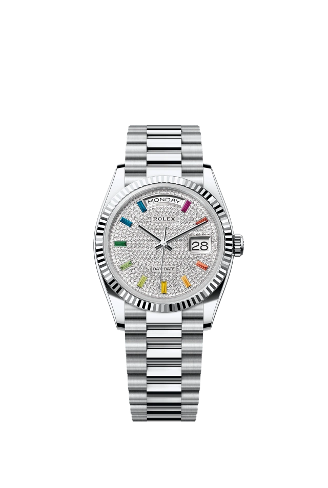 Rolex Day-Date 36mm Diamond-Paved 128236