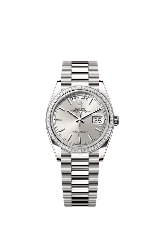 Rolex Day-Date 36mm Silver 128399TBR