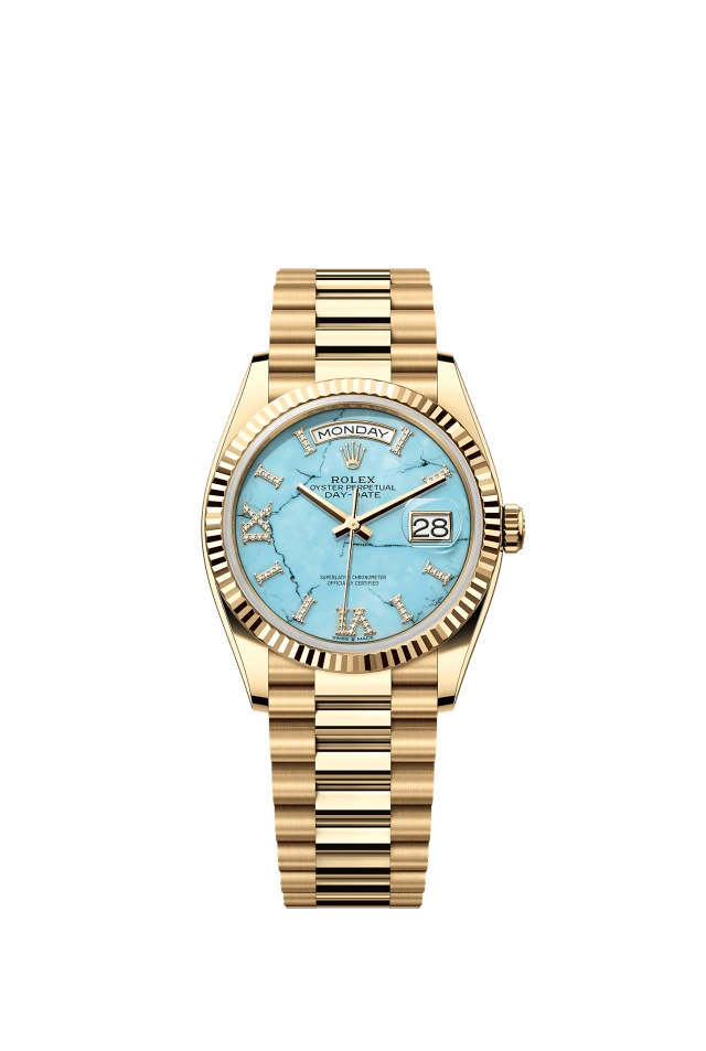 Rolex Day-Date 36mm Turquoise Blue 128238