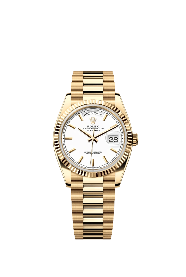 Rolex Day-Date 36mm White 128238