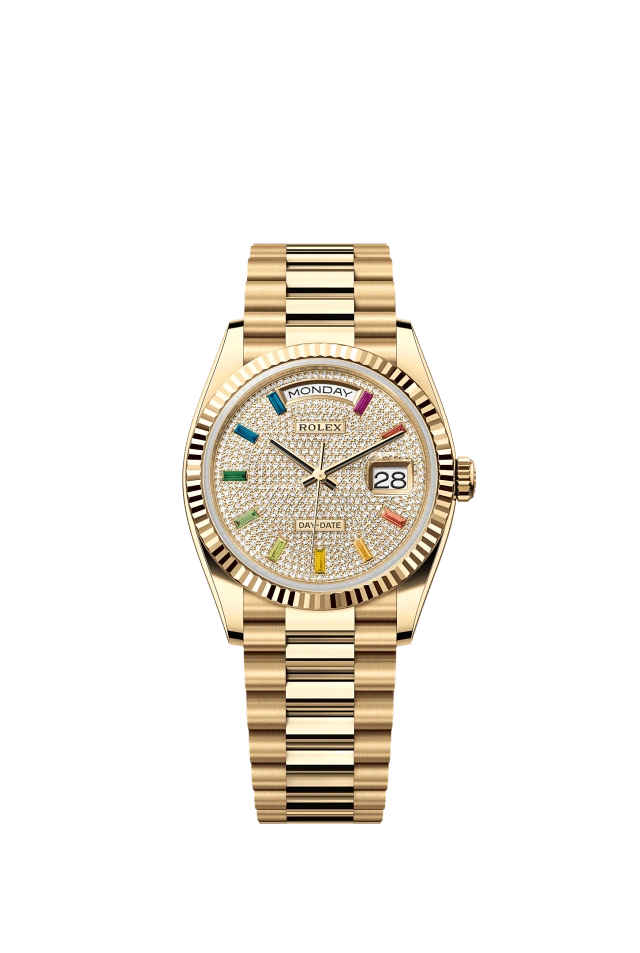 Rolex Day-Date 36mm Diamond-Paved 128238