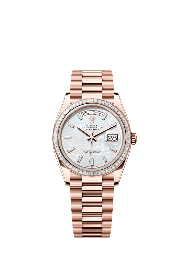 Rolex Day-Date 36mm White Mother-of-Pearl 128395TBR