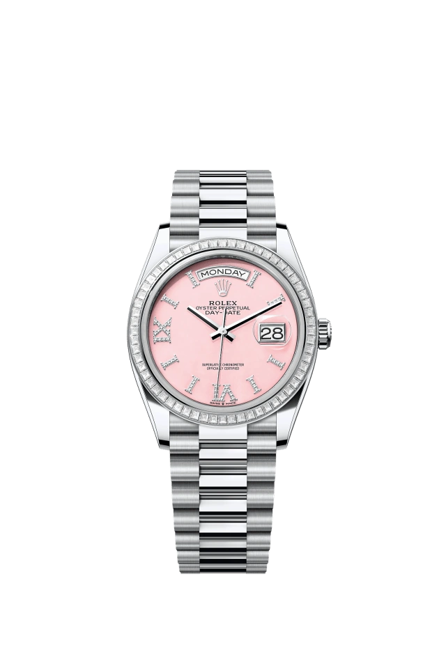 Rolex Day-Date 36mm Pink Opal 128396TBR