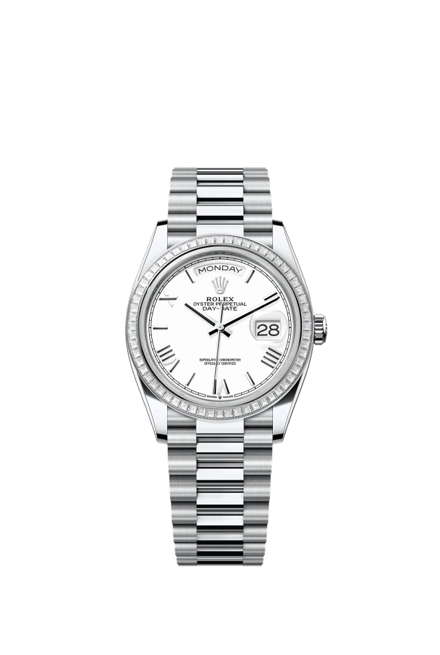 Rolex Day-Date 36mm White 128396TBR