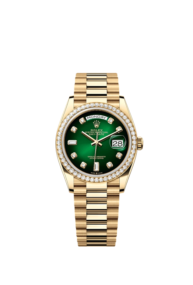 Rolex Day-Date 36mm Green Ombré 128348RBR