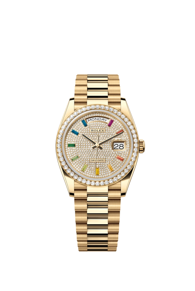 Rolex Day-Date 36mm Diamond-Paved 128348RBR