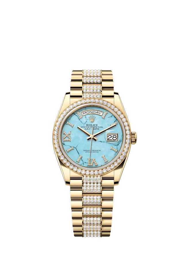Rolex Day-Date 36mm Turquoise Blue 128348RBR