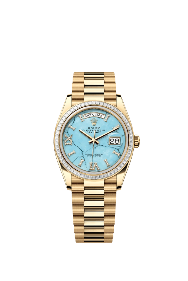 Rolex Day-Date 36mm Turquoise Blue 128398TBR