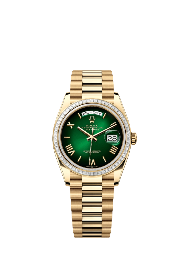 Rolex Day-Date 36mm Green Ombré 128398TBR