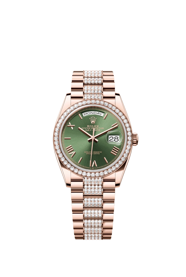 Rolex Day-Date 36mm Olive Green 128345RBR