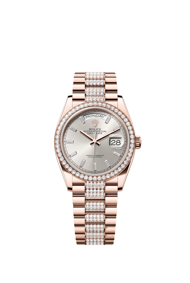 Rolex Day-Date 36mm Silver 128345RBR
