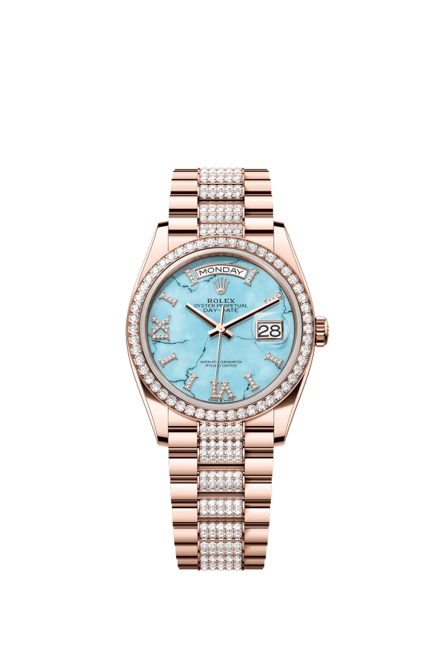 Rolex Day-Date 36mm Turquoise Blue 128345RBR