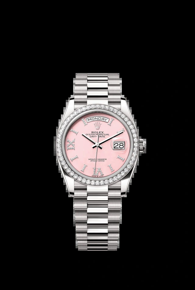 Rolex Day-Date 36mm Pink Opal 128349RBR