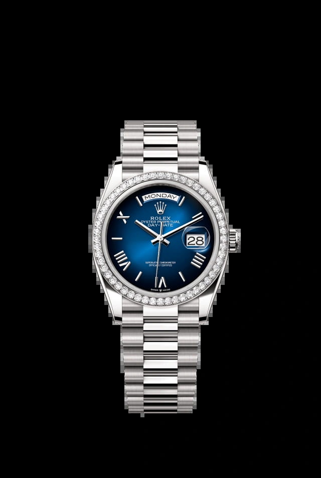 Rolex Day-Date 36mm Blue Ombré 128349RBR