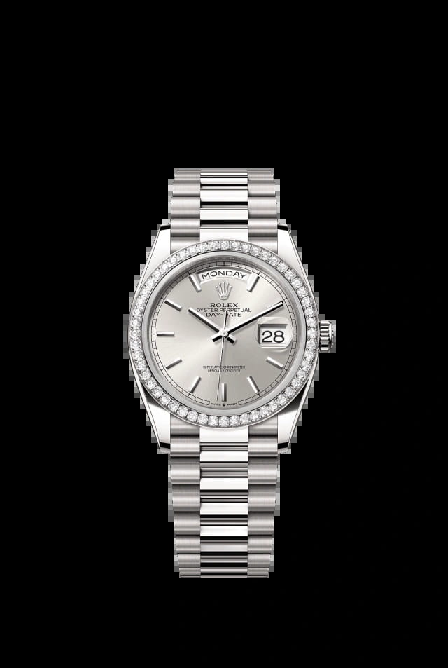 Rolex Day-Date 36mm Silver 128349RBR