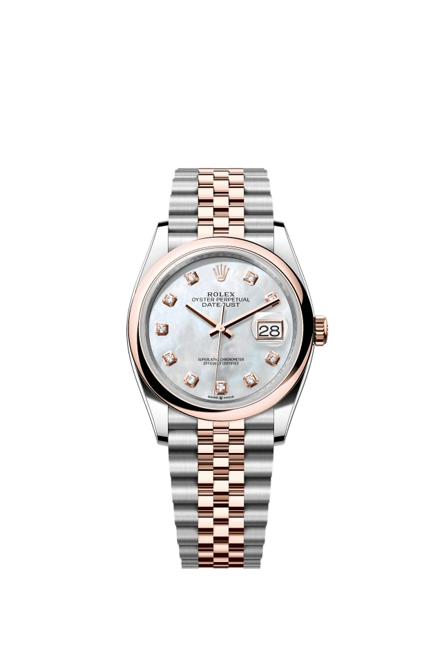Rolex Datejust 36mm White Mother of Pearl 126201