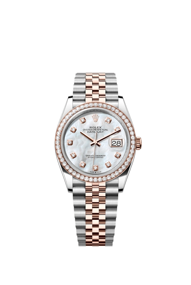 Rolex Datejust 36mm White Mother of Pearl 126281RBR