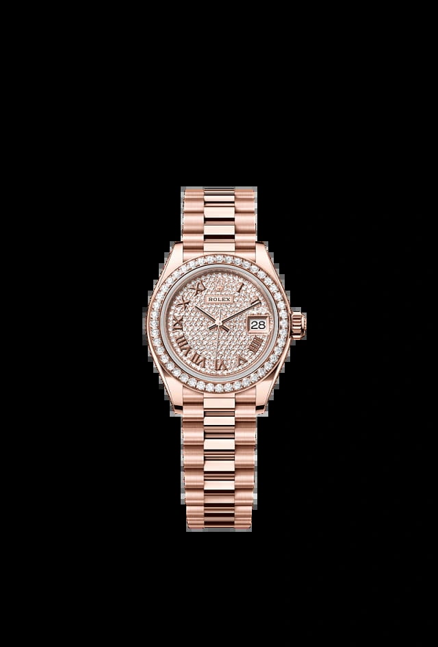 Rolex Datejust 28mm Diamond Paved 279135RBR