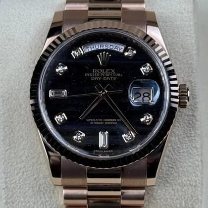 Rolex Day-Date 36mm Black 118235