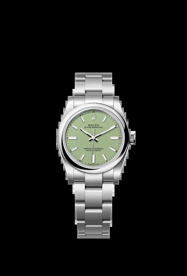 Rolex Oyster Perpetual 34mm pistachio 124200