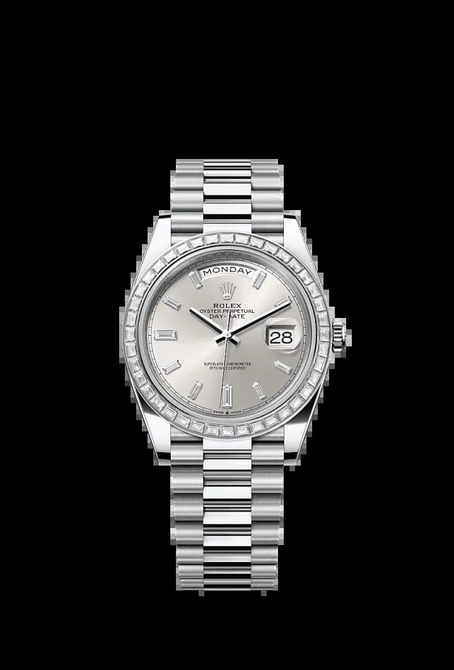Rolex Day-Date 40mm Silver 228396TBR