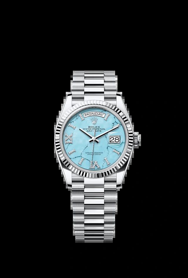 Rolex Day-Date 36mm Turquoise blue 128236