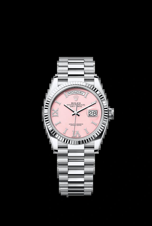 Rolex Day-Date 36mm Pink Opal Dial 128236