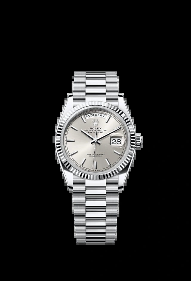 Rolex Day-Date 36mm Silver 128236