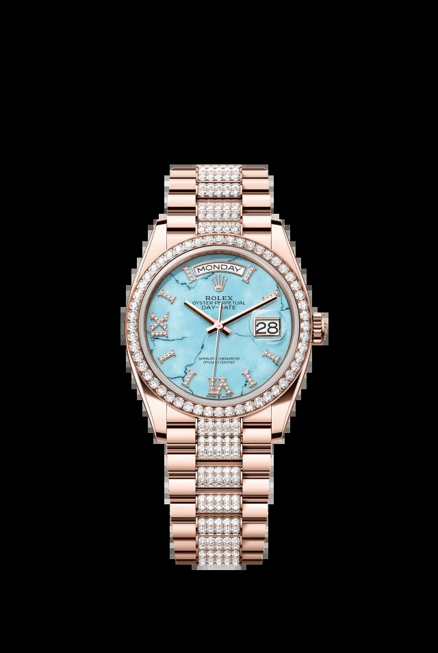 Rolex Day-Date 36mm Turquoise Blue 128345RBR